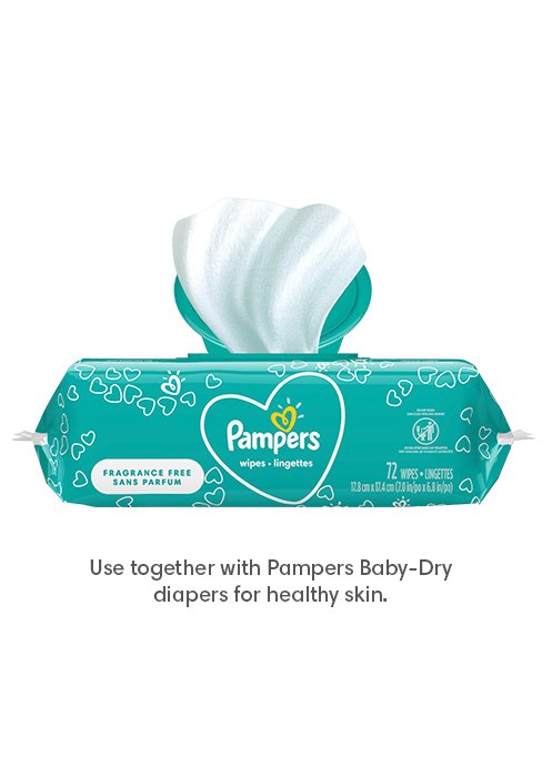 Pampers Baby Wipes, Complete Clean Baby Fresh Scented Wipe, Gently Cleans Head to Toe, 864 Total (12 Flip-Top Packs) - Image 3