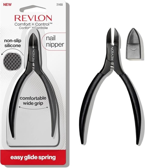 Revlon Revlon Comfort and Control Nail Nipper, Easy to Use Trimmer for Manicures, 1 Count