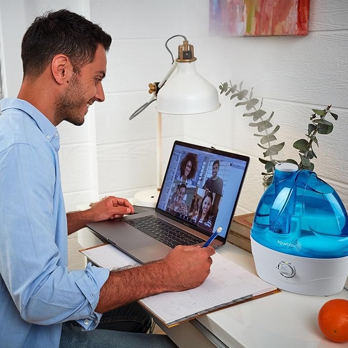 AquaOasis® Cool Mist Humidifier (2.2L Water Tank) Quiet Ultrasonic Humidifiers for Bedroom & Large room - Adjustable -360 Rotation Nozzle, Auto-Shut Off, Humidifiers for Babies Nursery & Whole House - Image 2