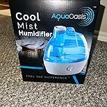 AquaOasis® Cool Mist Humidifier (2.2L Water Tank) Quiet Ultrasonic Humidifiers for Bedroom & Large room - Adjustable -360 Rotation Nozzle, Auto-Shut Off, Humidifiers for Babies Nursery & Whole House - Image 8